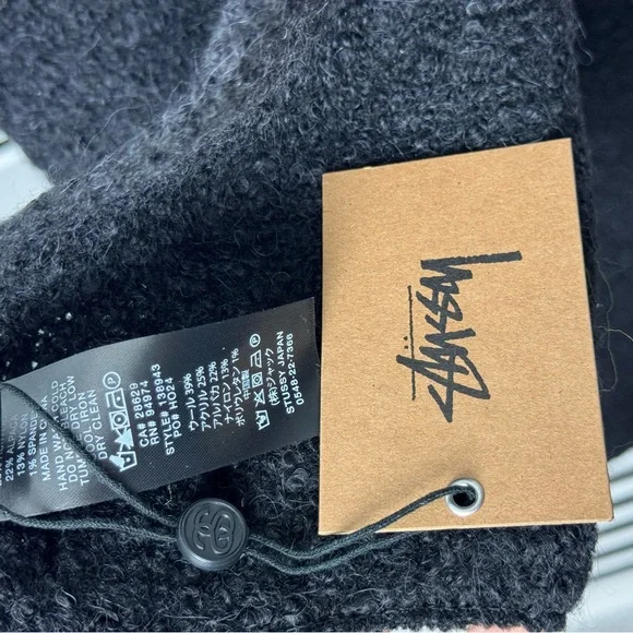 Stussy Pieced Alpaca Wool Scarf - ytecamlam.com.vn